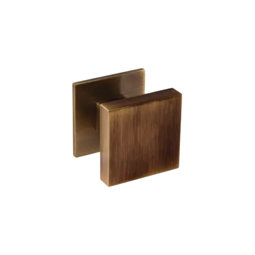 Bouton de tirage carré lisse 50x50mm