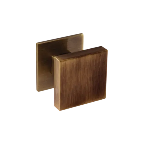 Bouton de tirage carré lisse 70x70mm