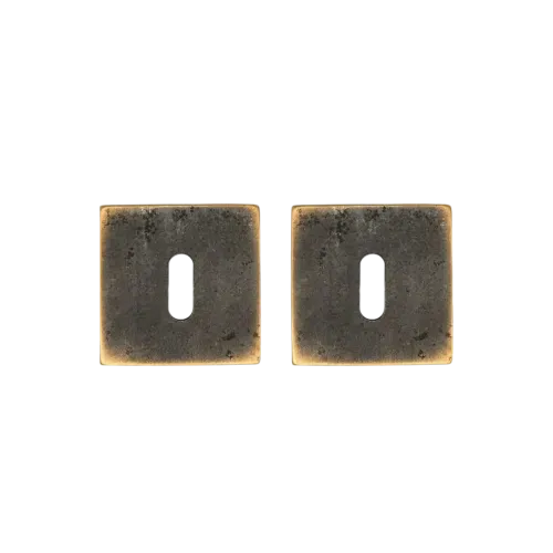 Rosace Bronze carrée 55x55mm - Clé L